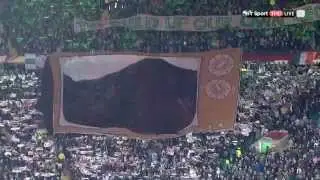 Celtic Lisbon Lions Banner - What a creative fan banner!!!!!