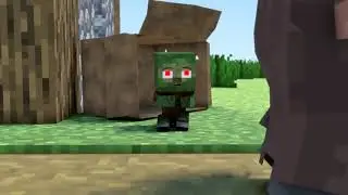 The minecraft life Lost little zombie boy VERY SAD STORY Minecraft animation