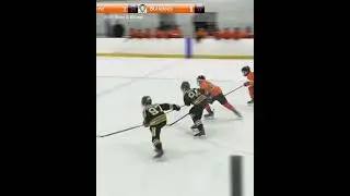 Grant Martinson with a nice wrister after Jace Lindboe's active stick and hustle #hockey #goals