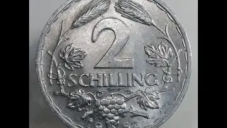 Austria 2 Schilling 1952 Aluminium Coin