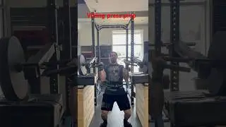 Viking press pb 250lbs #natural #strongman #compprep
