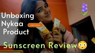 Dr. Sheth&rsquo;s Sunscreen Review😍 | Vitamin C & Kesar Sunscreen | Nykaa Unboxing & Honest Review 