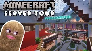 TOUR OF MY MINECRAFT BUILDS! ~ STARCOURT MALL, THE OFFICE AND MORE!