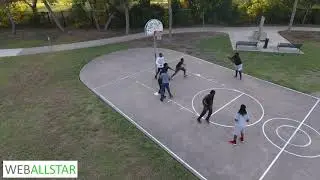 Basketball on Royal Lane Dallas Texas 4k Drone by Weballstar