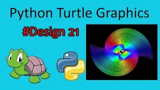 python turtle graphics tutorial || #design21  || Python graphics