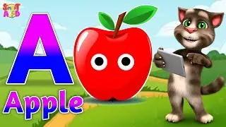 Phonics Song 2 with TWO Words in 3D - A For Apple🍎🍏- ABC Alphabet Songs with Sounds for Children's