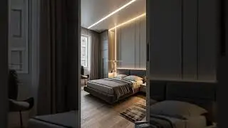 Modern Bedroom Hack 💡 | Hidden LED Strip Lighting Ideas  #onlineproperty #house