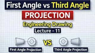 First Angle vs Third Angle Projection | Engineering Drawing | Lecture 11 | Diploma / BTEUP