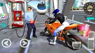 Super BIKE VS Bullet Train - 3d driving class game video - bike vs train game - bike race - game