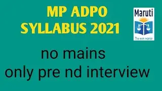 mp adpo syllabus 2021