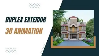Modern Duplex House | 3D Exterior Animation | Architectural Visualization