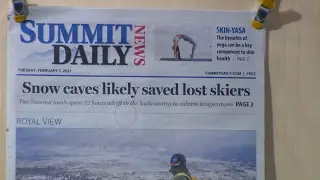 Lost skier survives two nights in handmade snow cave