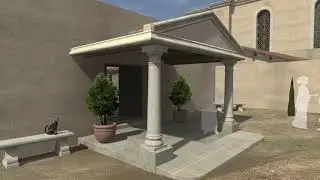 Reconstitution 3D du centre de Glanum &agrave; l'&eacute;poque romaine