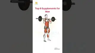 Top 6 Supplements for muscle building (man) #shorts #youtubeshorts