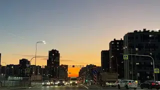 Русский район Санкт-Петербурга ночью