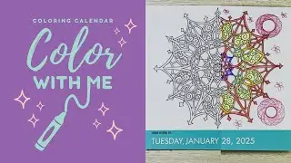 Daily Coloring Calendar 2025 | Color With Me [January  28] (Lo-fi)