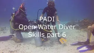 Confined water skills in PADI Open Water Diver course