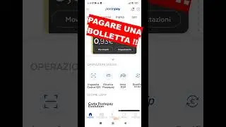 POSTEPAY PAGARE UNA BOLLETTA !!
