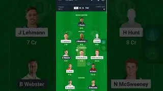 SAU VS TAS H2H DREAM 11 FREE TEAMS #dream11