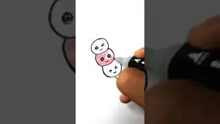 Drawing Cute Dango 🍡 Easy #shorts