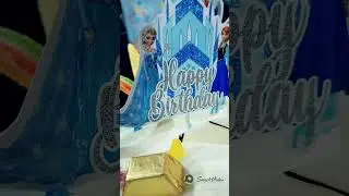 Frozen cake decoration topper
