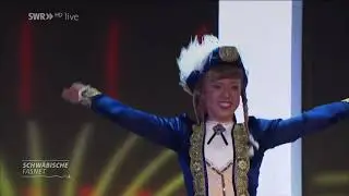2022 Schwäbische Fasnet im SWR Mariechen Alessa Volz und Jessica Stangl,  Tanzmariechen Medley