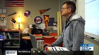 Mr. Skinner wins the Golden Apple