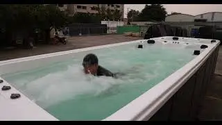 real test-P736 dual zone swim spa