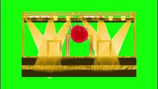 Stage light background green screen video effect HD