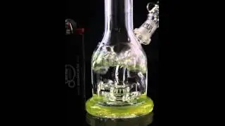 Pulse Glass 10mm Mini Beaker Vapor Rig with Colored Accents