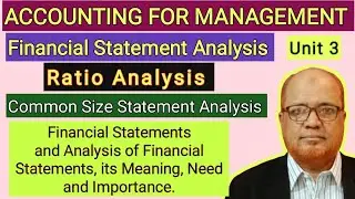 Accounting for Management I Financial Statement Analysis I Ratio Analysis I Hasham Ali Khan I