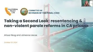 Committee on Revision of the Penal Code Meeting, October 29, 2024, Part 1 of 4
