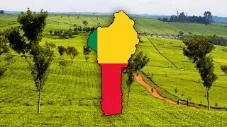 Blank Map of Benin (B&eacute;nin) - Timelapse