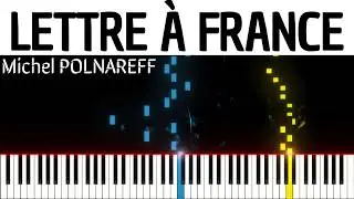 🚩Lettre à France / Michel POLNAREFF (Piano Tutorial) #pianotutorial