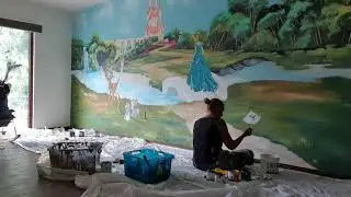 hand painted fairytale mural, 15 hour painting .  www.facebook.com/joanofartsmuurschilderingen