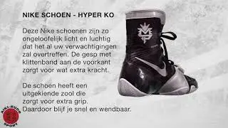 NIKE HYPER K.O. BOKSSCHOEN ZWART/ZILVER
