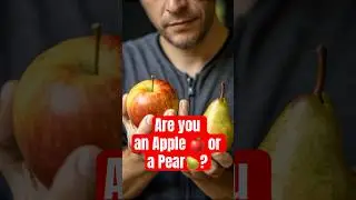 Apple vs Pear Body Shape &mdash; The Hidden Fat Danger 🍏⚠️ #BodyShape #BellyFat #VisceralFat #HealthTips