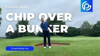 Easiest way to CHIP a golf ball over a BUNKER