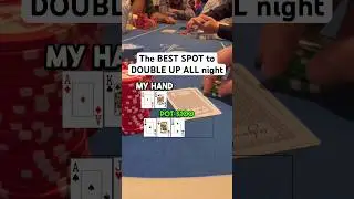 Drunk Player puts me ALL IN on the Flop #poker #livepoker #pokergame #pokernight