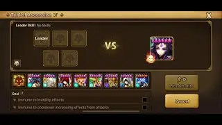 Summoners War - Trial of Ascension Hell 3 Stars 3F
