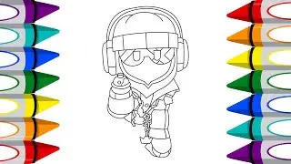 How To Coloring Shade Street - Coloring Pages | Brawl Stars