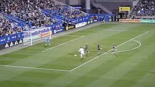 James Pantemis of CF Montreal (Impact) stops Elias Manoel of New York Red Bulls again 8/31/22