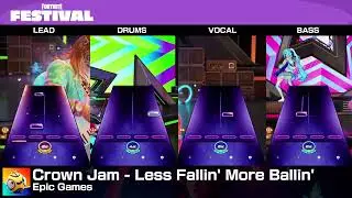 [Fortnite Festival] Crown Jam - Less Fallin' More Ballin' (Easy Full Band, 100% Flawless)