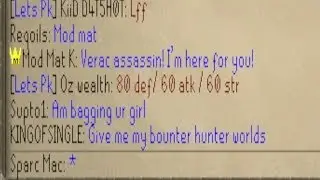 Runescape 2007 - A Wild Mod Mat K Appears! [Verac Assassin Adventures]