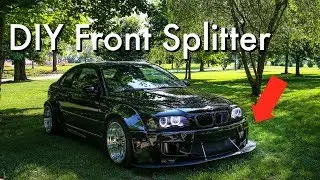 Widebody M3 Gets a DIY Splitter!