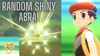 Random Shiny Abra encounter, was not expecting this!!