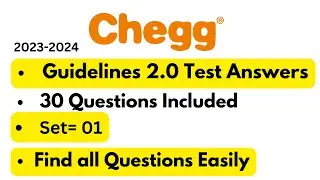Chegg Guidelines Test 2.0 Answers (Set 01)  ||2023-2024|| Chegg Q & A || Timepassadda