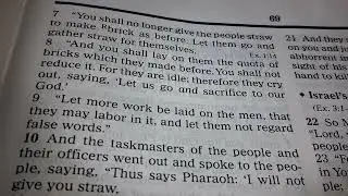 Seventh-day Adventist reading Exodus 4, 5, and 6 and Matthew 14:21-36