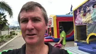 Rain vs. Jumping Castle