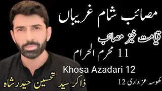 Masaib Sham e ghareeba Zakir Tahseen Haider Shah 